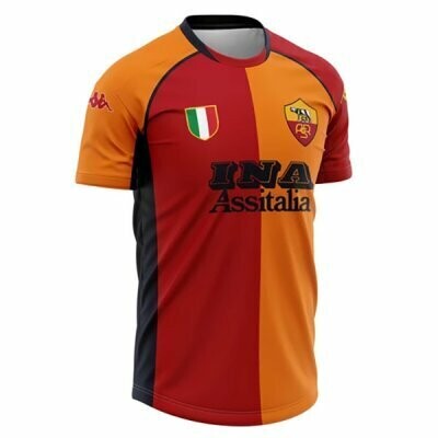 Tailandia Camiseta As Roma 1ª Retro 2001 2002 Rojo